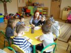 O kocie w butach i nie tylko…  spotkanie z przedszkolakami z Kościelca z okazji  Światowego Dnia Kota